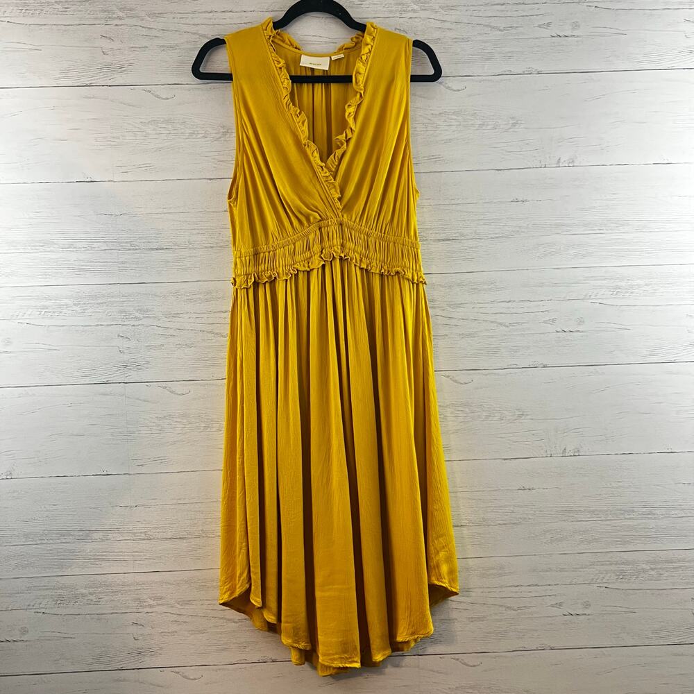 Maeve Mustard Yellow Midi Dress